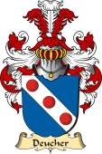 v.23 Coat of Family Arms from Germany for Deucher