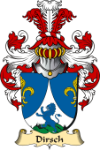 v.23 Coat of Family Arms from Germany for Dirsch