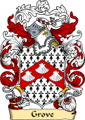 English or Welsh Family Coat of Arms (v.23) for Grove