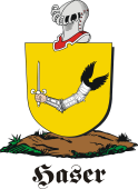 German shield on a mount for Kaser