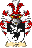 v.23 Coat of Family Arms from Germany for Laur