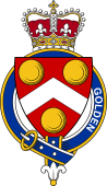 Families of Britain Coat of Arms Badge for: Golden (England)