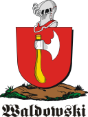 German shield on a mount for Waldowski