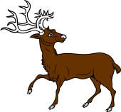 Reindeer Trippant or Passant Reguardant