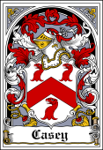 Irish Coat of Arms Bookplate for O'Casey