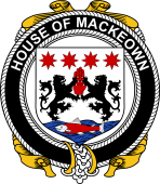 Irish Coat of Arms Badge for the MACKEOWN family