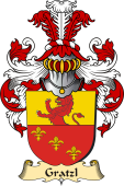 v.23 Coat of Family Arms from Germany for Gratzl