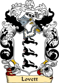 English or Welsh Family Coat of Arms (v.23) for Lovett