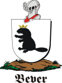 German shield on a mount for Bever