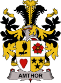 Coat of arms used by the Danish family Amthor