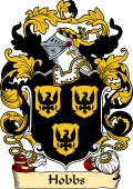 English or Welsh Family Coat of Arms (v.23) for Hobbs (Stoke-Gussy, Somersetshire)