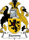 English Coat of Arms for the family Sames or Samms