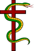 Serpent Torqued Fretted with a Long Cross