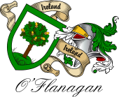 Sept (Clan) Coat of Arms from Ireland for O'Flanagan