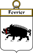 French Coat of Arms Badge for Fevrier