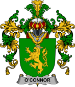 Irish Family Coat of Arms (v.25b) Connor or O'Connor (Kerry)