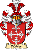 v.23 Coat of Family Arms from Germany for Pfahler