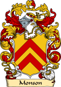 English or Welsh Family Coat of Arms (v.23) for Monson (Cowleton, Lincolnshire)