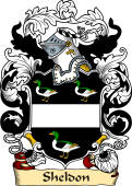 English or Welsh Family Coat of Arms (v.23) for Sheldon
