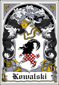 Polish Coat of Arms Bookplate for Kowalski