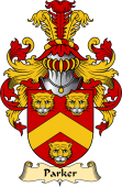 English Coat of Arms (v.23) for the family Parker I