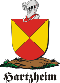 German shield on a mount for Hartzheim