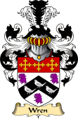 English Coat of Arms (v.23) for the family Wren
