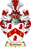 English Coat of Arms (v.23) for the family Denman