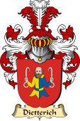 v.23 Coat of Family Arms from Germany for Dietterich