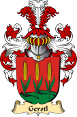 v.23 Coat of Family Arms from Germany for Gerstl