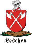 German shield on a mount for Leschen