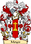 English or Welsh Family Coat of Arms (v.23) for Moyes (Canons, Surrey)