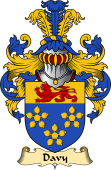 English Coat of Arms (v.23) for the family Davy