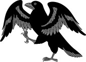 Raven Rampant Wings Elevated