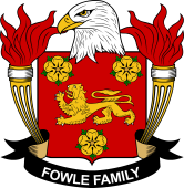 Coat of arms used by the Fowle family in the United States of America