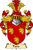 English Coat of Arms (v.23) for the family Paris