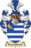 English Coat of Arms (v.23) for the family Greenstreet