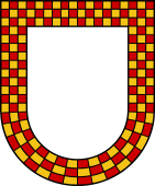 Shield #30 Bordure Chequy (Spanish I)