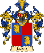 French Family Coat of Arms (v.25) Lalane