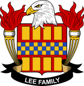 Coat of arms used by the Lee family in the United States of America