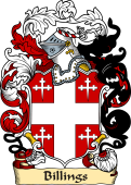 English or Welsh Family Coat of Arms (v.23) for Billings