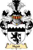 English Coat of Arms (v.23) for the family Hyatt
