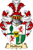v.23 Coat of Family Arms from Germany for Hallberg