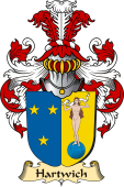 v.23 Coat of Family Arms from Germany for Hartwich