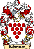English or Welsh Family Coat of Arms (v.23) for Babington (Dorsetshire, and Staffordshire)
