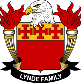 Coat of arms used by the Lynde family in the United States of America