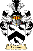 English Coat of Arms (v.23) for the family Lawson