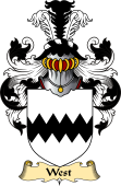 English Coat of Arms (v.23) for the family West
