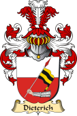 v.23 Coat of Family Arms from Germany for Dieterich