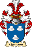 v.23 Coat of Family Arms from Germany for Mermann